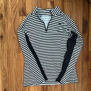 Piper by Smartpak Navy and White Striped Long Sleeve Top